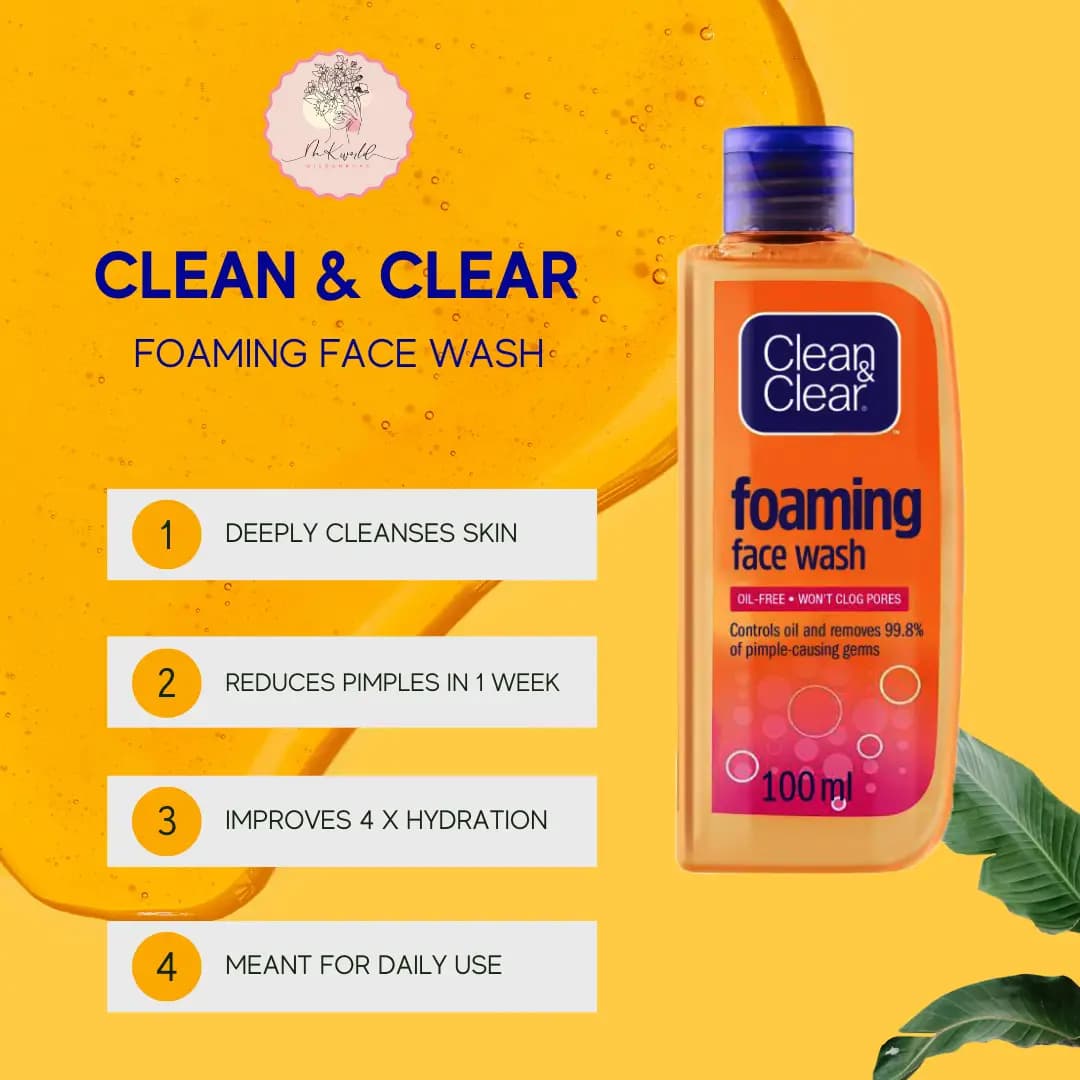 Clean & Clear Foaming Face Wash- 100ml