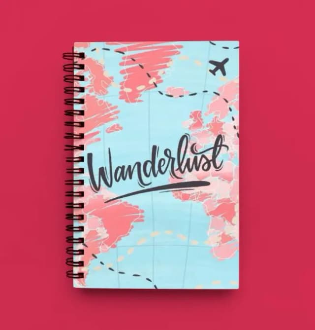Cute Illustrated Spiral notebook for Girls-A5 size -Printed cover back & front