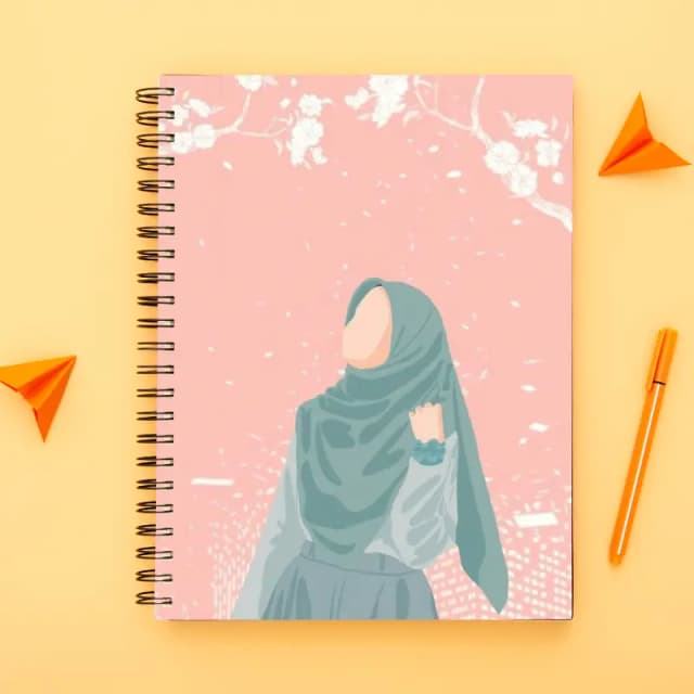 Girls collection-Spiral notebook for Girls-A5 size -Printed cover back & front