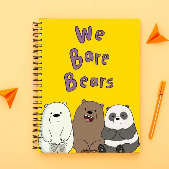 Cute Illustrated Spiral notebook for Girls-A5 size -Printed cover back & front