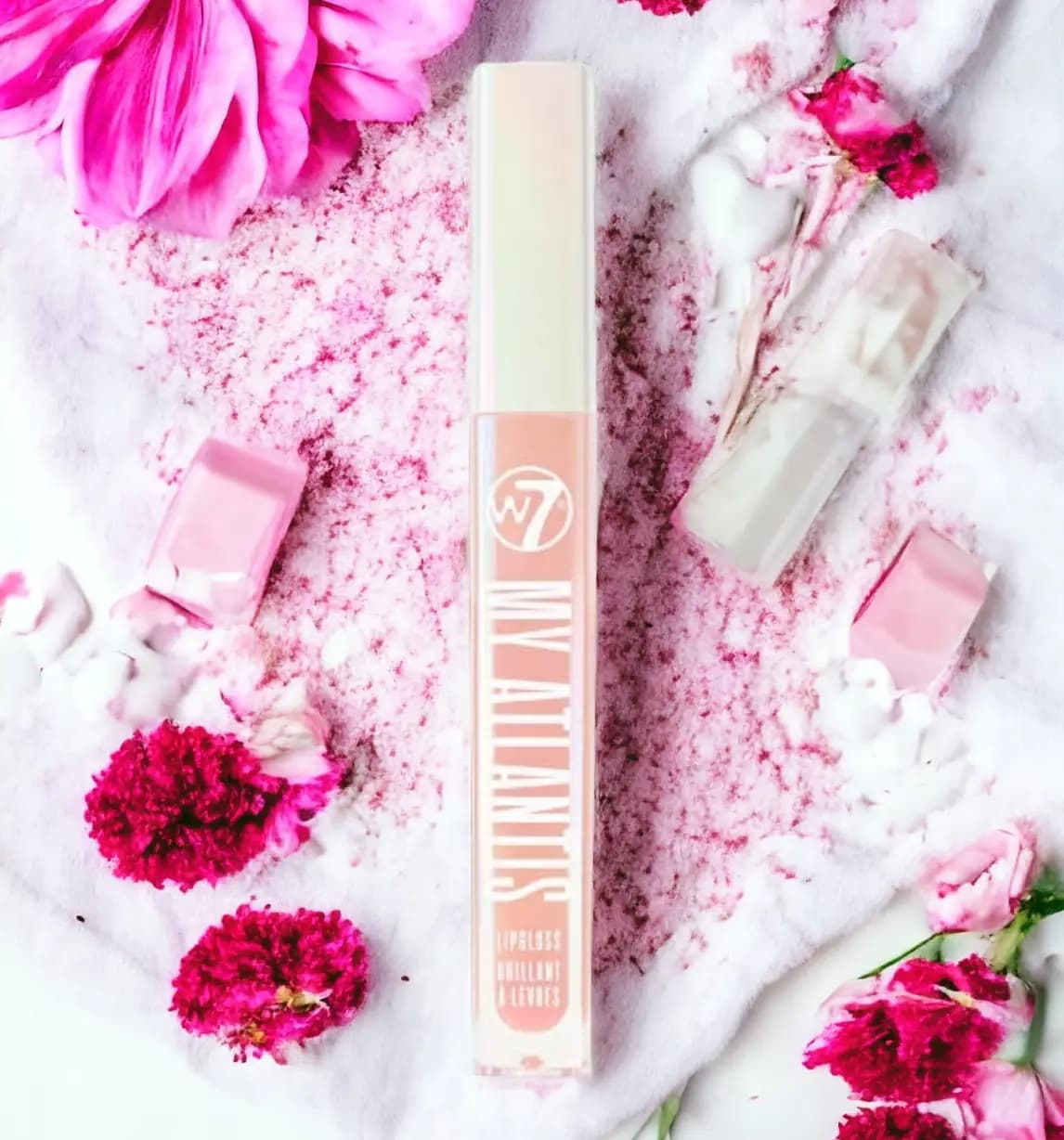 W7 My Atlantis Lip Gloss-Natural Pink