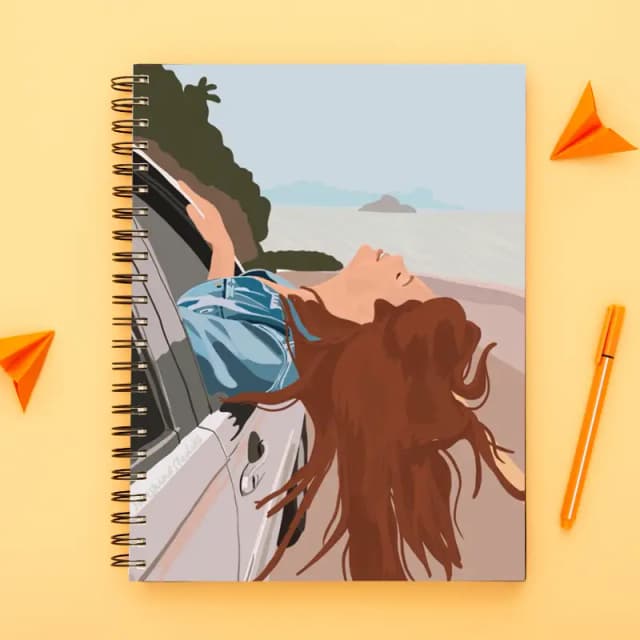 Girls collection-Spiral notebook for Girls-A5 size -Printed cover back & front