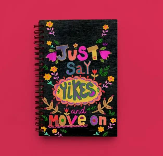 Cute Illustrated Spiral notebook for Girls-A5 size -Printed cover back & front