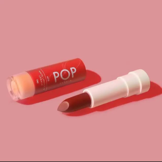 POP STUDIO Lipstick + LipBalm by SARAH GERONIMO- 2in1 - Maroon