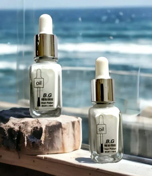 B.G Essential Oil Micro Gel Nail Polish-White-14ml