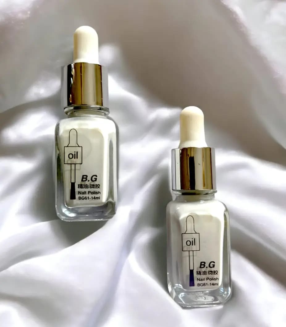 B.G Essential Oil Micro Gel Nail Polish-White-14ml