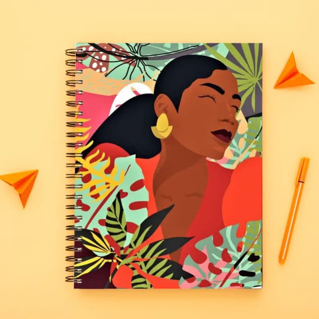 Girls collection-Spiral notebook for Girls-A5 size -Printed cover back & front