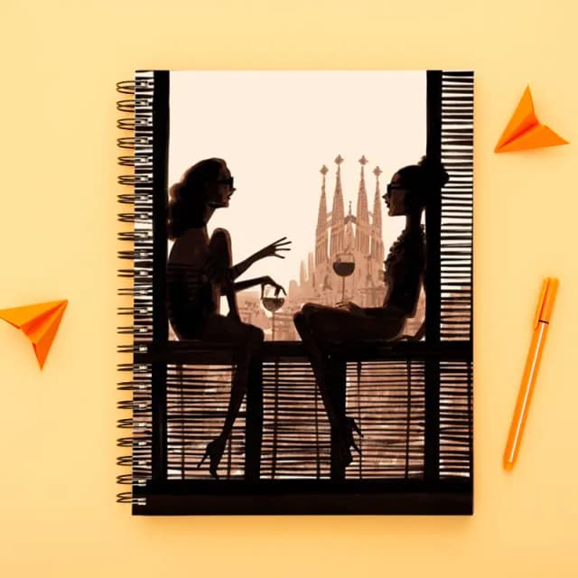 BFF collection-Spiral notebook for Girls-A5 size -Printed cover back & front