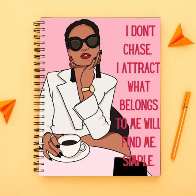 Girl Boss collection-Spiral notebook for Girls-A5 size -Printed cover back & front