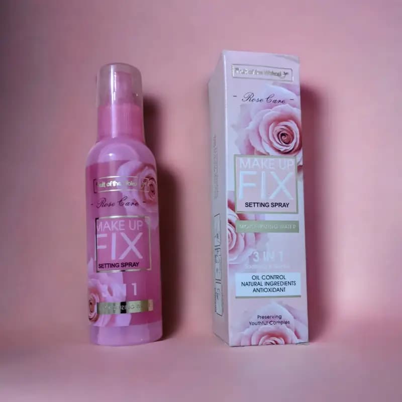 Rose Makeup Fixer Spray- Moisturizing Setting Spray-Wokali