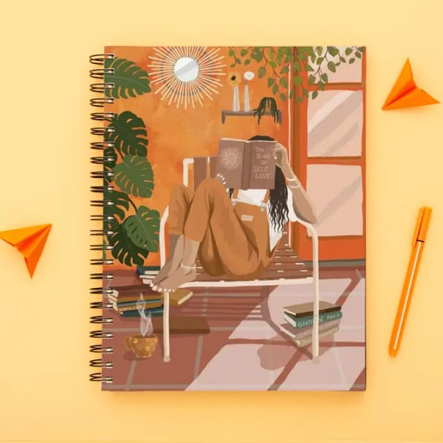 Girls collection-Spiral notebook for Girls-A5 size -Printed cover back & front