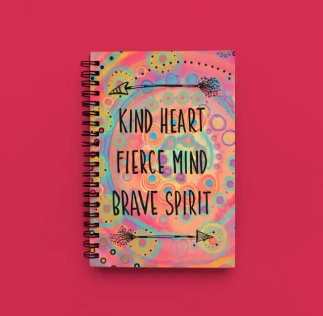Cute Illustrated Spiral notebook for Girls-A5 size -Printed cover back & front