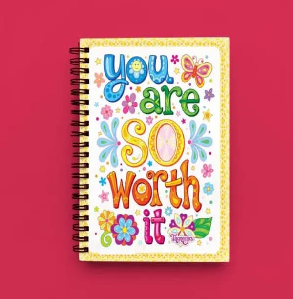 Cute Illustrated Spiral notebook for Girls-A5 size -Printed cover back & front