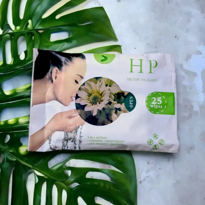 Hilton Packard wipes Make up remover -Green-25 pcs