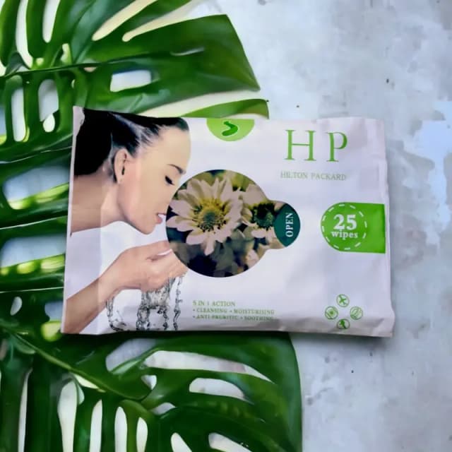 Hilton Packard wipes Make up remover -Green-25 pcs