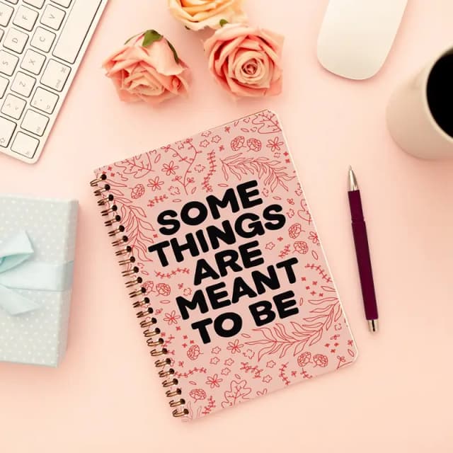 Cute Illustrated Spiral notebook for Girls-A5 size -Printed cover back & front
