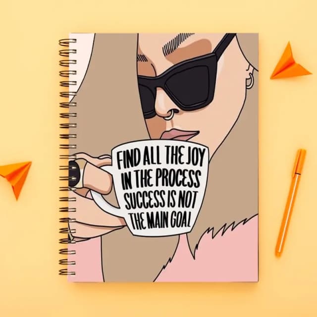Girl Boss collection-Spiral notebook for Girls-A5 size -Printed cover back & front