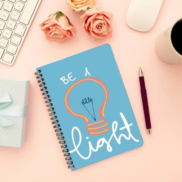 Cute Illustrated Spiral notebook for Girls-A5 size -Printed cover back & front