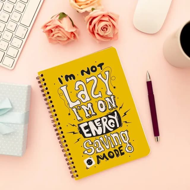 Cute Illustrated Spiral notebook for Girls-A5 size -Printed cover back & front