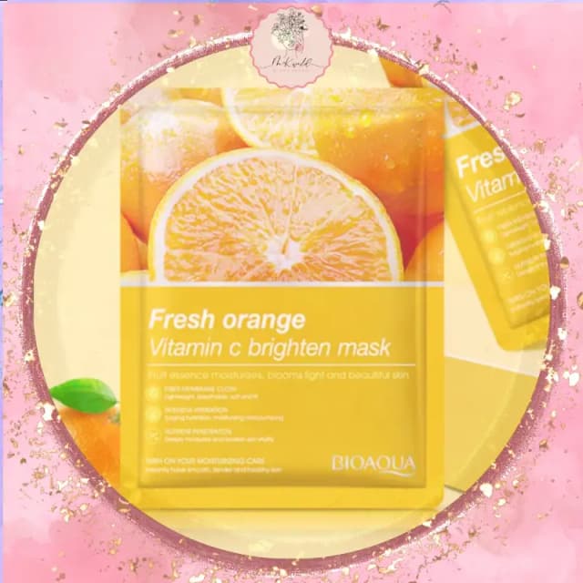 BIOAQUA Fresh Orange Vitamin C Brighten Skin Mask 25g