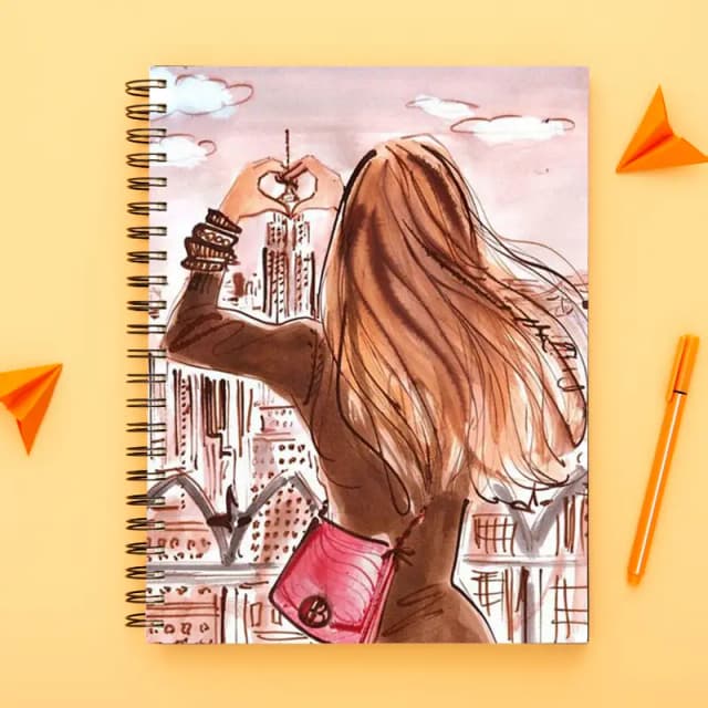 Girl Boss collection-Spiral notebook for Girls-A5 size -Printed cover back & front